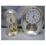 2 Decorative Mantel Clocks