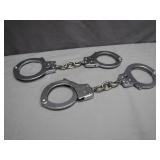 Double-Link Steel Handcuffs With Chain