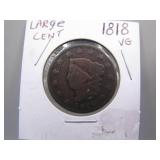 1818 Large Cent Coin
