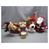 4 Holiday-Themed Plush Decorations