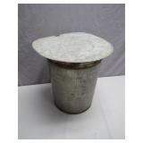 Galvanized Sap Bucket With Patent Markings