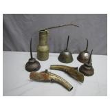 Vintage Oil Cans and Nozzles