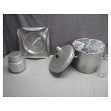 Aluminum Kitchenware Set With Glass Jars