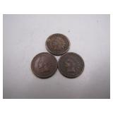 1895, 1897, 1898 Indian Head Pennies