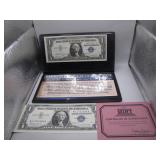 1957A & 1957B $1 Silver Certificates + Star Note
