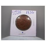 1836 Large Cent Coin