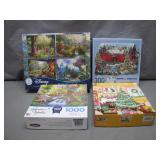 4 Jigsaw Puzzles Featuring Iconic Themes