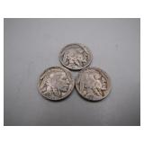(3) 1930 Buffalo Nickels
