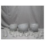 Extensive Collection of Clear Glass Dishware