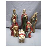 Hand-Painted Nativity Figurine Set
