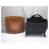Rustic Wall Decor and Black Wooden Box