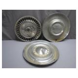 Three Classic Car Hubcaps