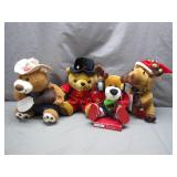 Festive Plush Toy Quartet With Unique Themes