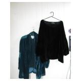 Two Velvet Tops in XL and L Sizes