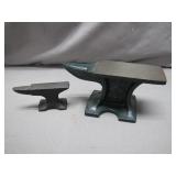 2 Miniature Anvils in USA & Taiwan Designs