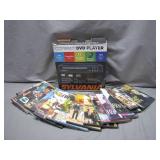 Sylvania Compact DVD Player with Movie Collection