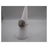 Size 6.5 14k White Gold Marked Ring