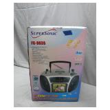 Supersonic FC-9835 6' TV/DVD Player, New