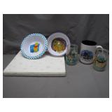 Disney-Themed Dishware & Christmas Book Collection