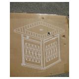 East Oak Fire Pit Table, New in Box