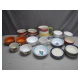 Eclectic Collection of Tableware and Bowls