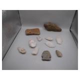 Assorted Stone Arrowheads