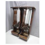 Wooden Wall-Mounted Candle Holders