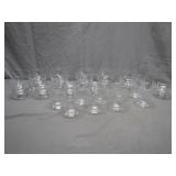 Clear Glassware Set, 24 Pieces