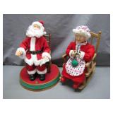 Santa and Mrs. Claus Holiday Figures in Chairs