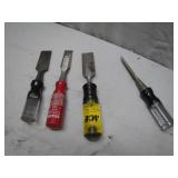 4 Woodworking Chisels