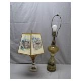 2 Unique Table Lamps with Distinct Styles