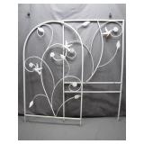 2 White Metal Decorative Hummingbird Pieces