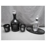 Skull-Themed Decanter and Glassware Set