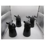 4 Unique Animal Shot Glasses