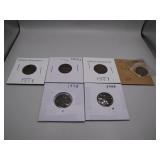 (6) 1906-1908ï¿½Indian Head Pennies