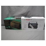 Sony CFM-10 and CCRadio EP2 Radios