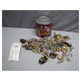 Costume Jewelry With Tin Can