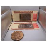 Antique Colonial Currency w/ Big Penny