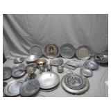 Pewter and Silverplate Items