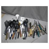 Kitchen Utensils and Knives Lot
