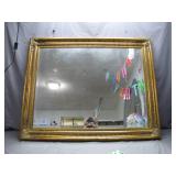Gilded Frame Mirror, 47 x 38 Inches