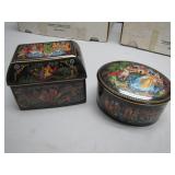 Russian Lacquer Boxes With Fairy Tale Scenes