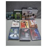 Multimedia Player and 8 Movie/TV DVD Lot