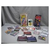Retro Books, VHS, and Cassette Tapes