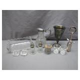 Glassware and Metalware Decor