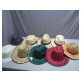 11 Straw and Fabric Hats