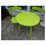 Bright Lime Green Bistro Set