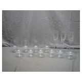 Glassware With Etched Designs