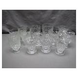 12 Clear Glass Goblets