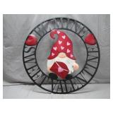 Holiday Gnome Metal Wall Art Sign